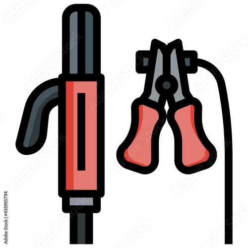 ELECTRODE HOLDER 2, Thin Line, and Pixel Perfect Icons