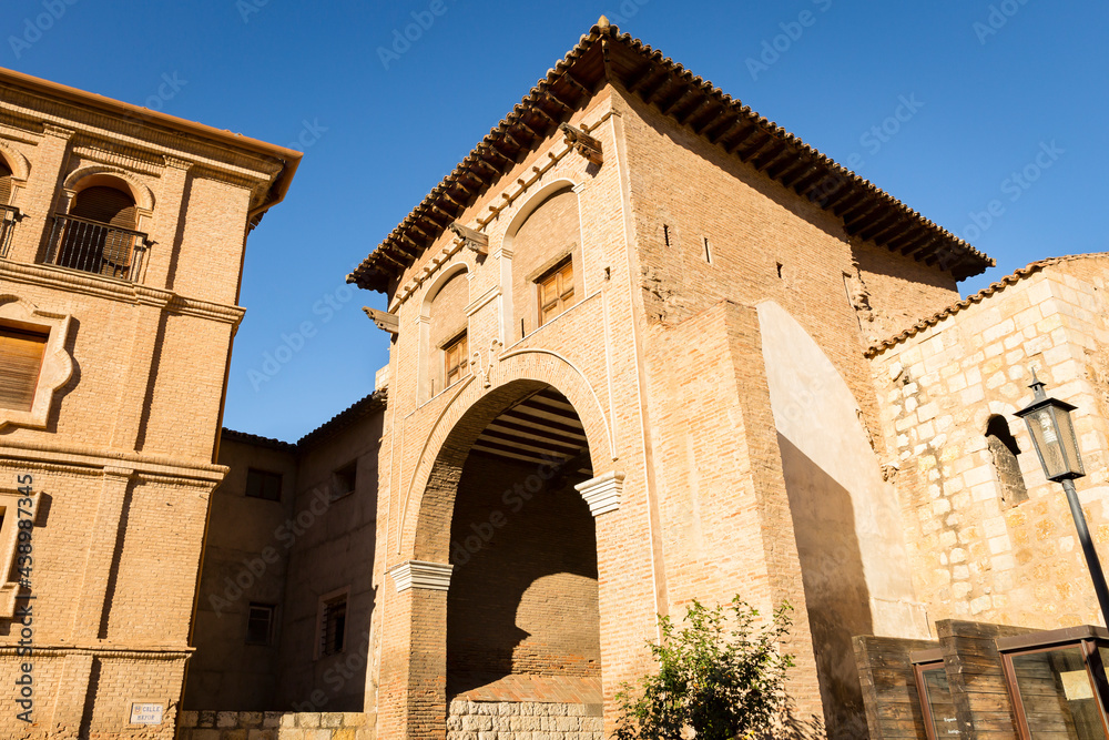 Puerta Alta (high gate) of Daroca town, province of Zaragoza, Aragon, Spain