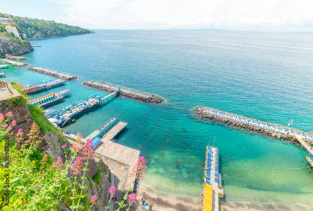World famous Sorrento shoreline on a sunny day
