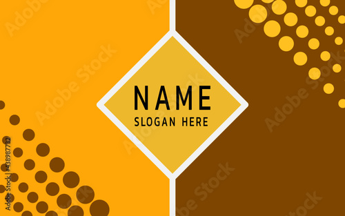 vector yellow brown background with minimal style illustration