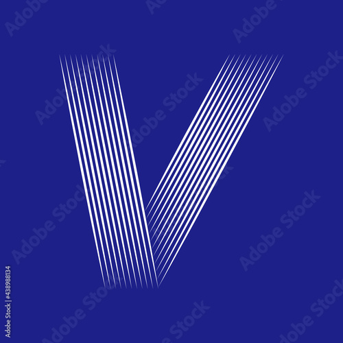 The letter V