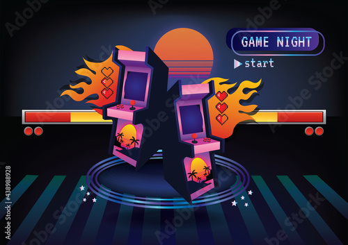 Game zone game icon background vector