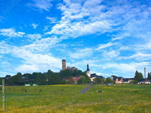 Panoramaansicht von Thierstein im Fichtelgebirge photo