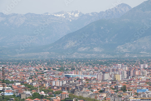 Panoramic view of Shkoder city, Albania