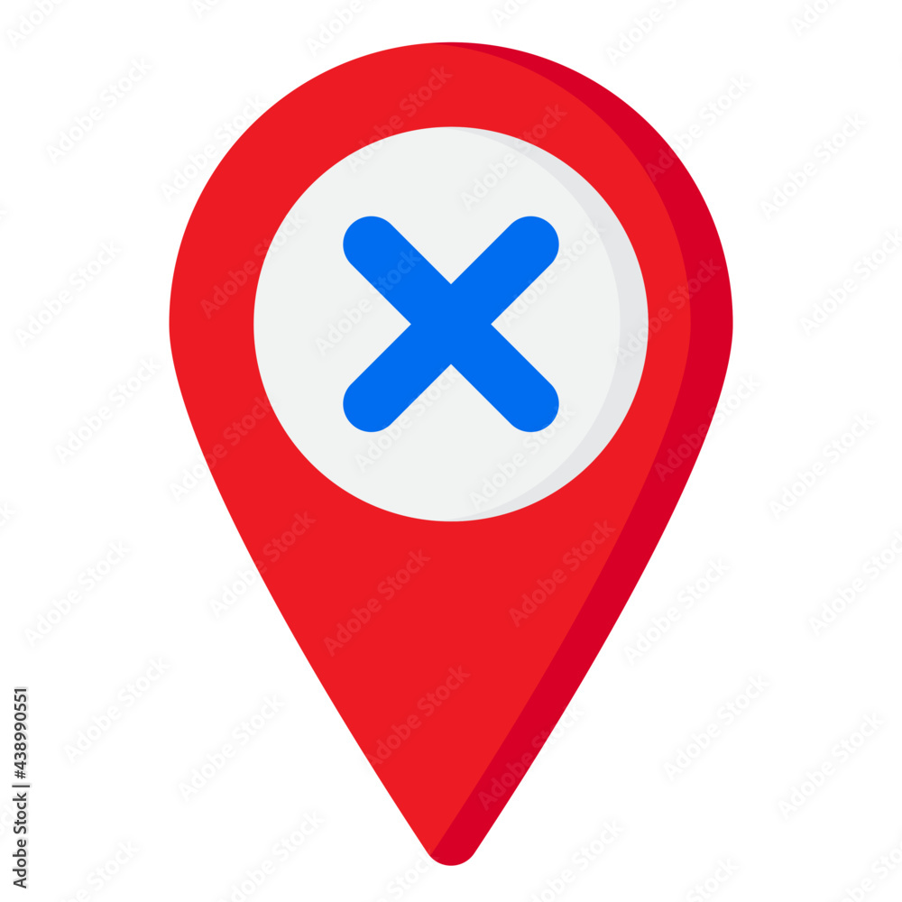 Obraz premium location flat style icon