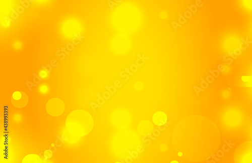 beautiful yellow background with bokeh light effect