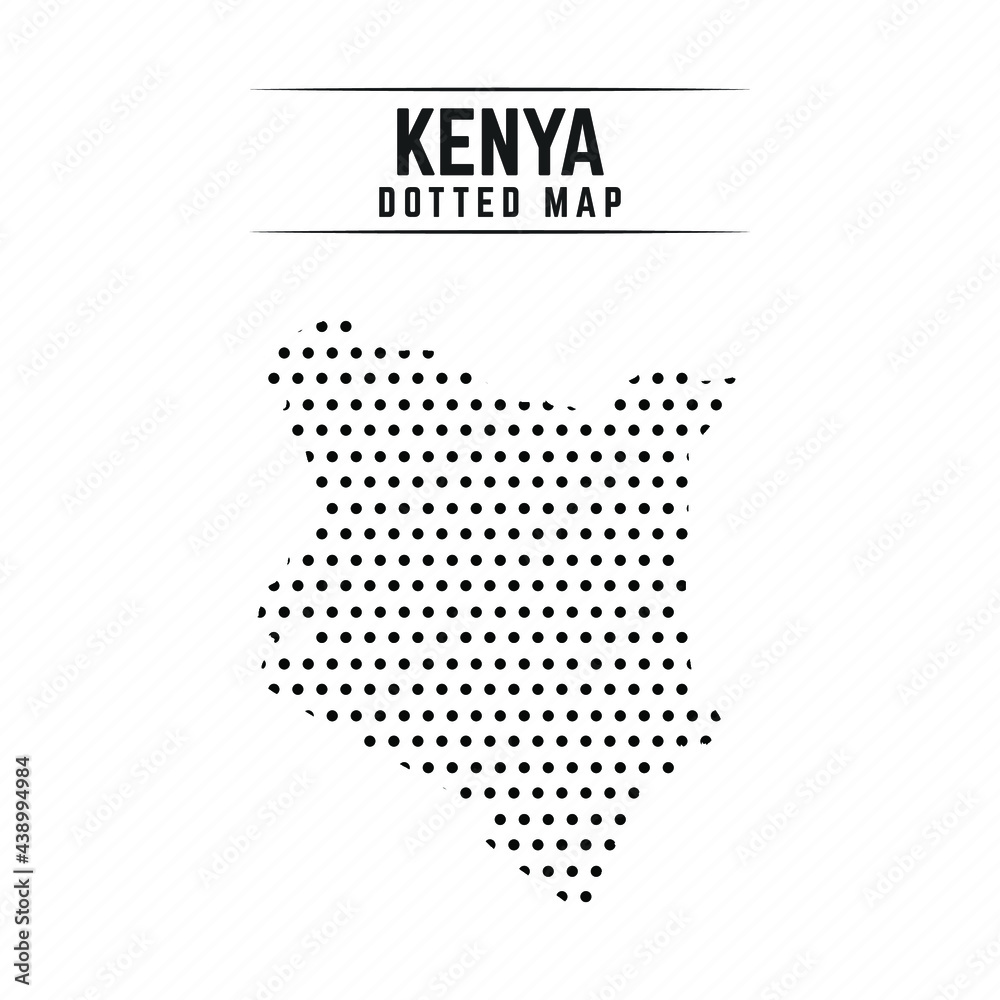 Dotted Map of Kenya