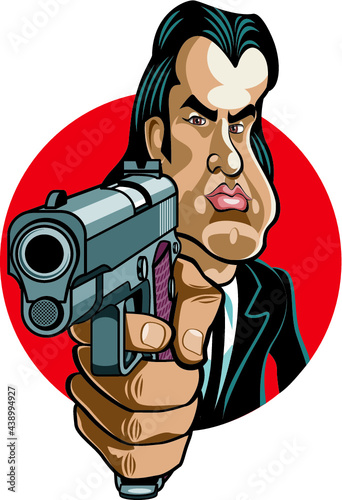 assassin holding guns
