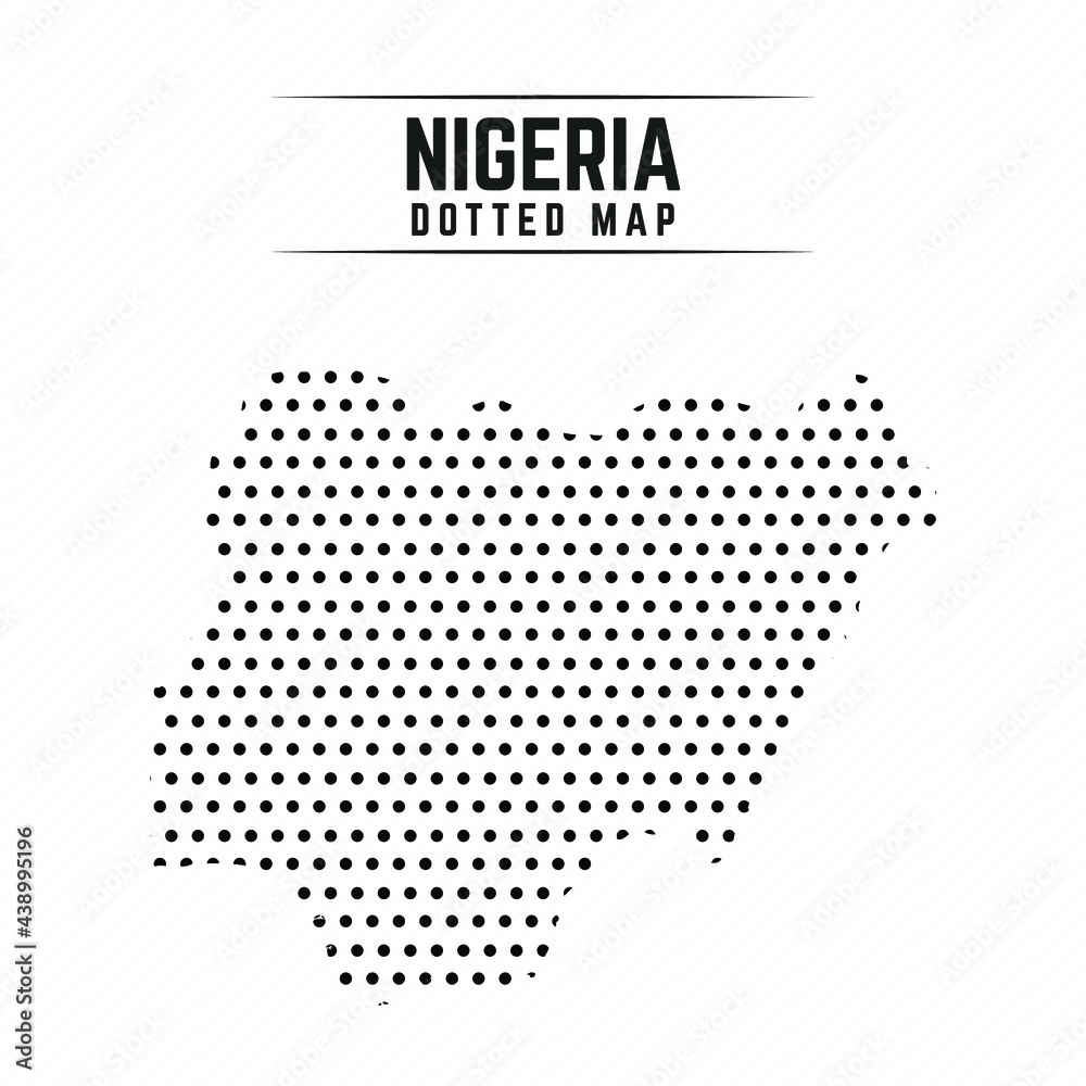 Dotted Map of Nigeria