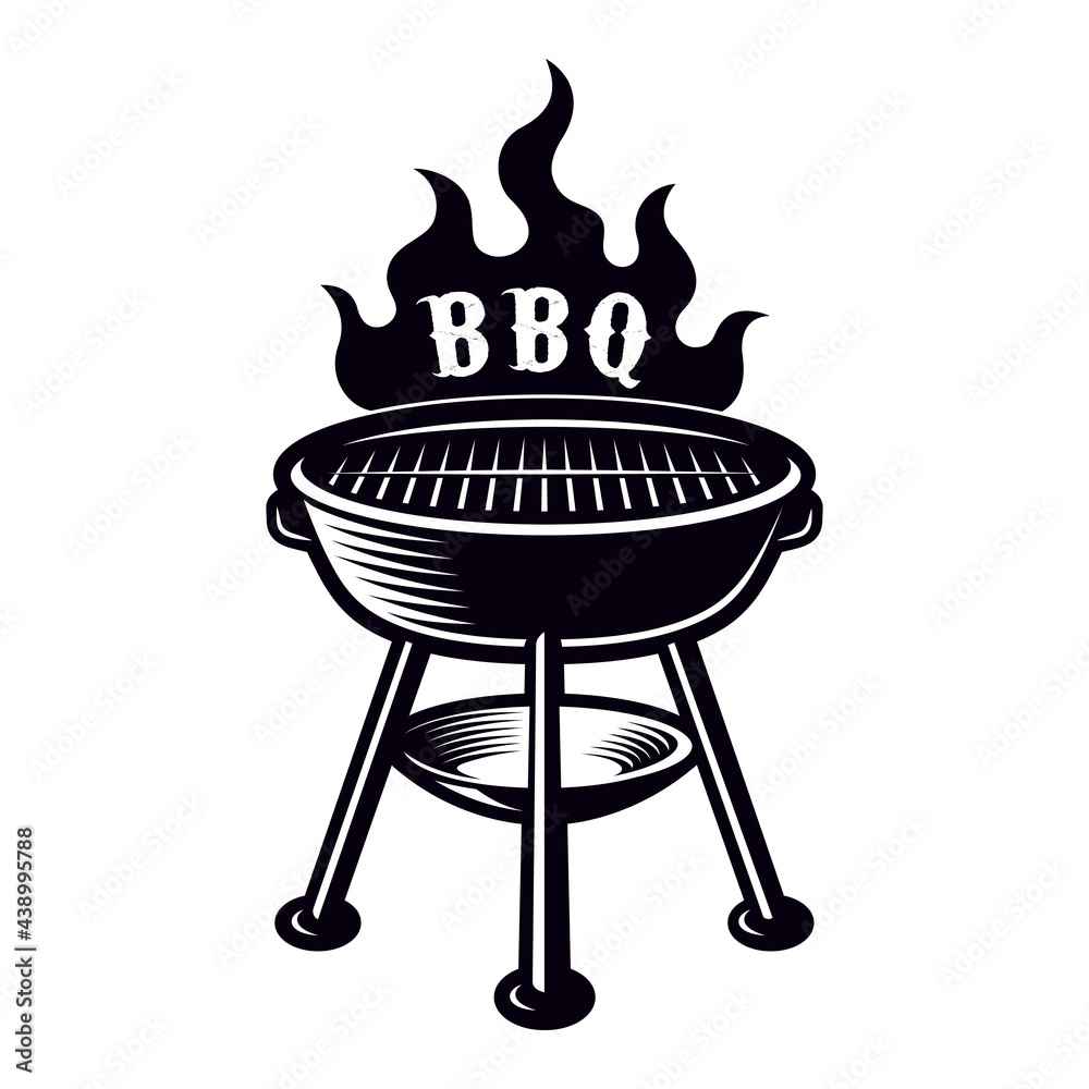 BBQ grill vector illustration Stock-Vektorgrafik | Adobe Stock