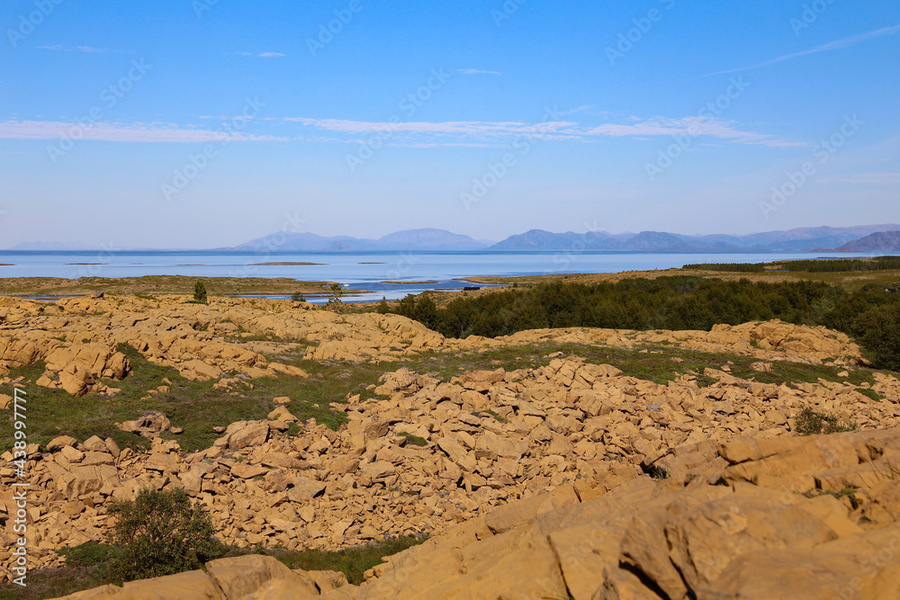 Rocky landscape on Leka island - 400 million years ago, the seabed ...