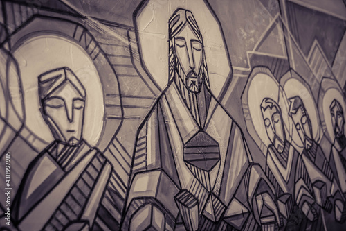 Jesus Christ and disciples at Last supper