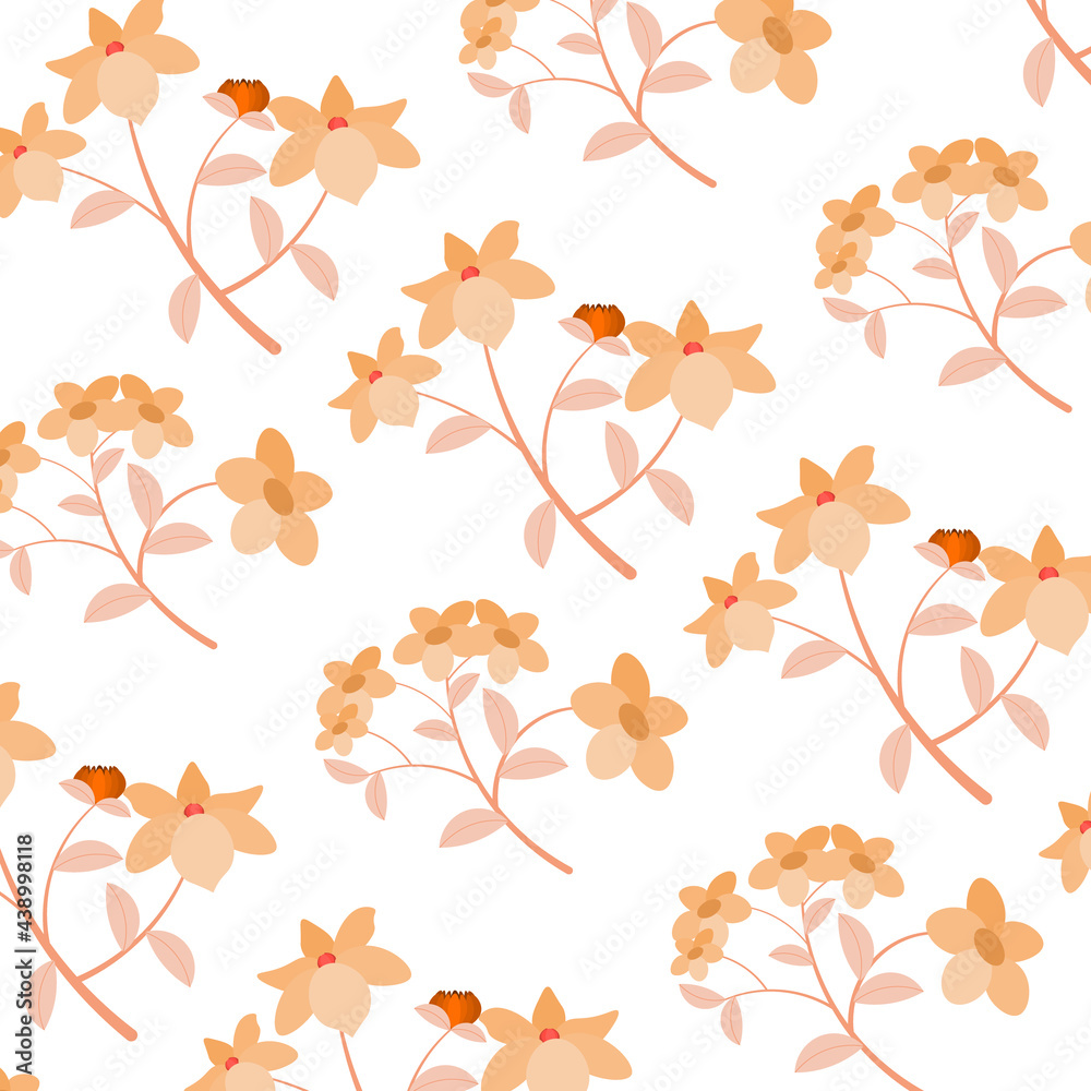 Abstract flower pattern background. Vector illustration.