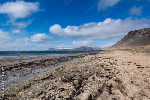 Coastline landscape over North Iceland