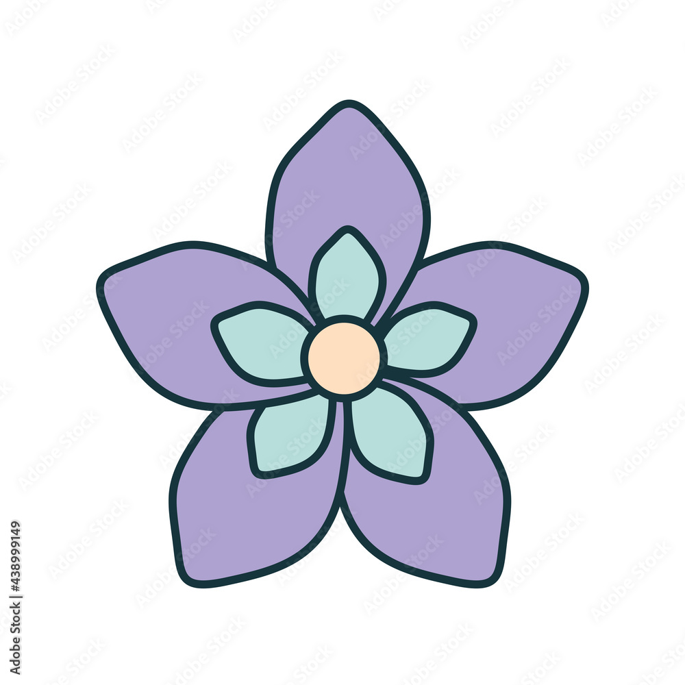 purple flower design