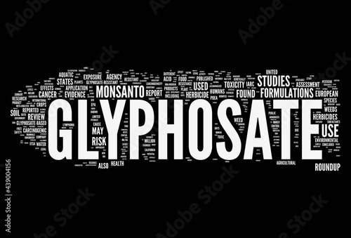 Glyphosate - Eco friendly, bio, no waste, zero pollution, pesticide free agriculture, biofuel concept. 