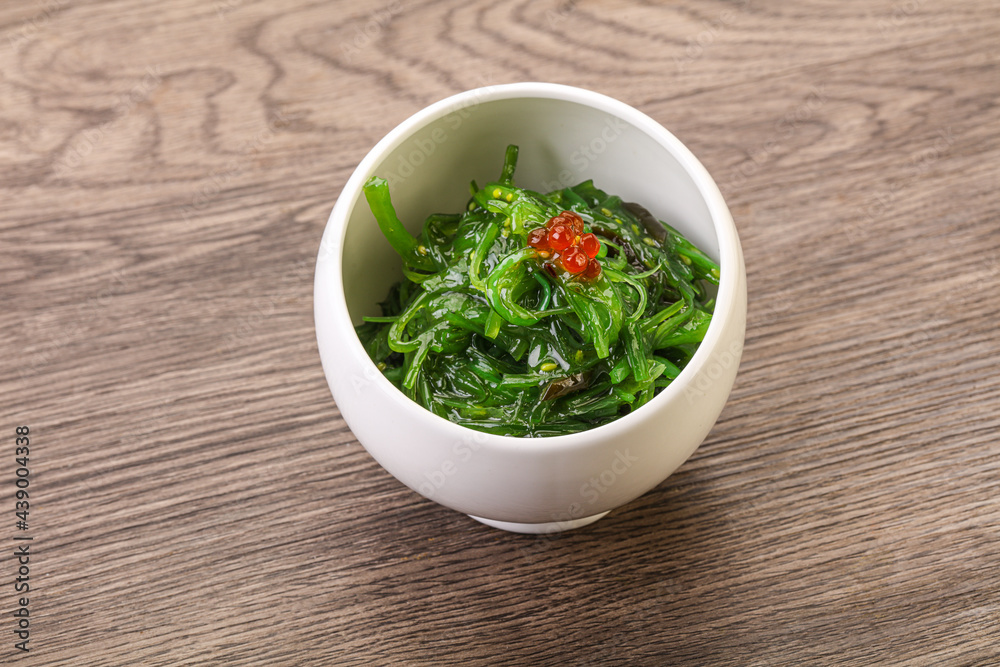 Asian traditional chukka salad in the bowl Asian traditional chukka salad in the bowl