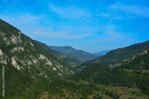 Mountain summer landscape background. Travel image
