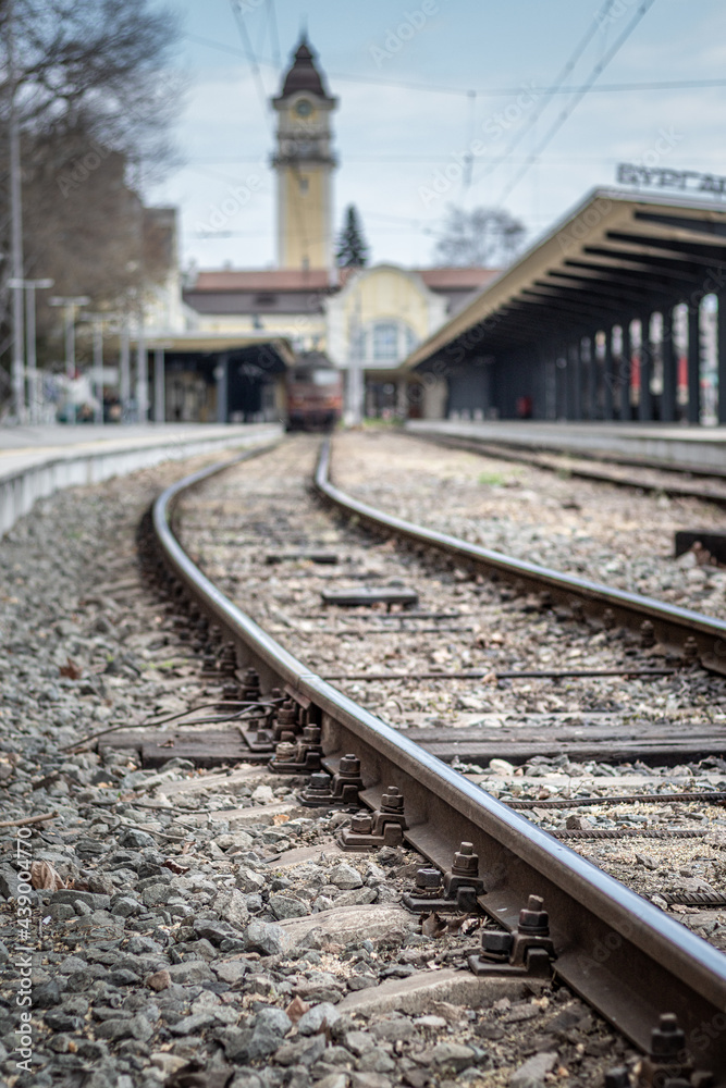 tracks in the distance