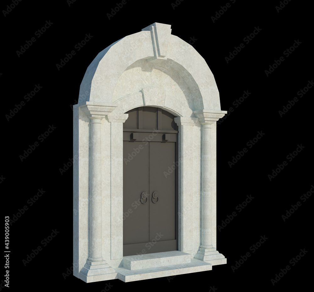 Fototapeta premium 3d Render Building Structure On Isolated