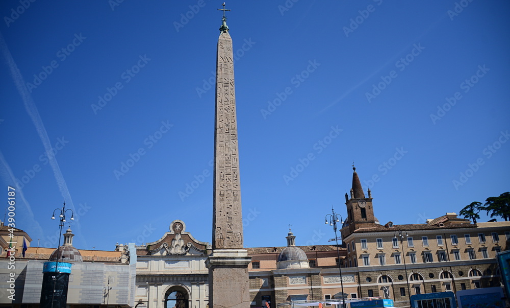 ITALY-ROME Inauguration of the Uefa Festival, the set of initiatives related to Euro 2020 that will take place in Rome. Piazza del Popolo fulcrum of the Fan Zone