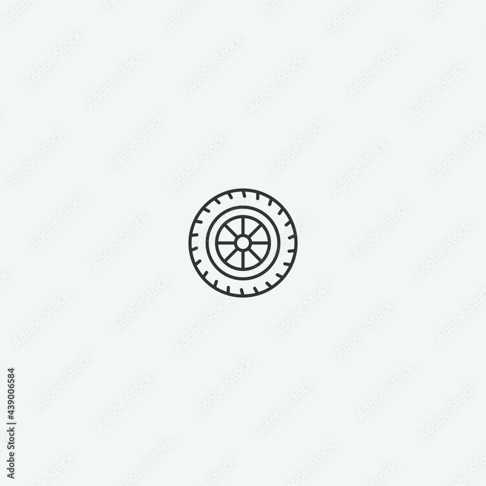 Wheelbarrow vector icon illustration sign Wheelbarrow vector icon illustration sign