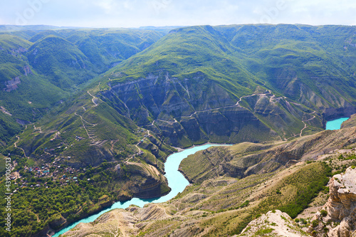 Sulak Canyon in Dagestan, Russia