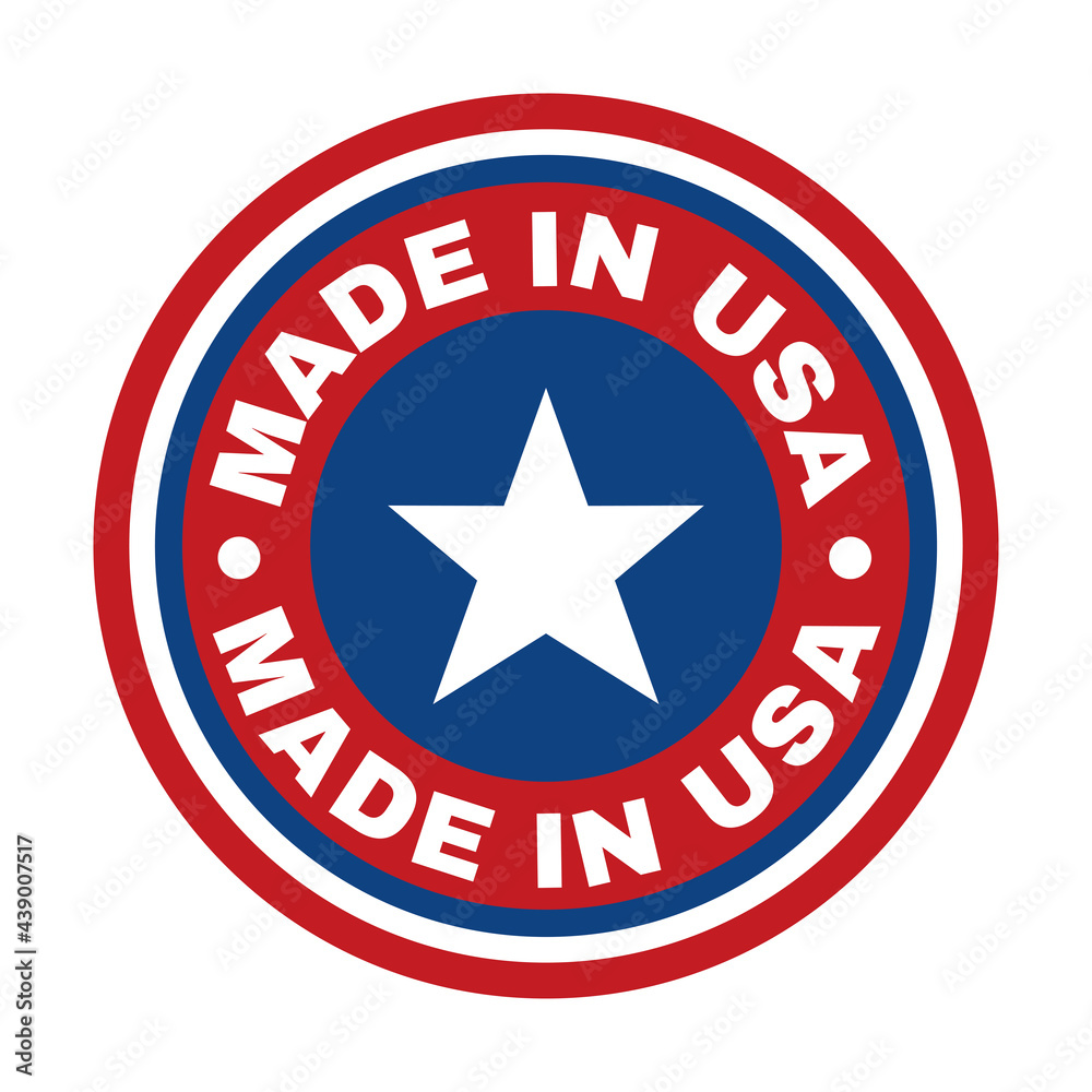 label of usa label of usa