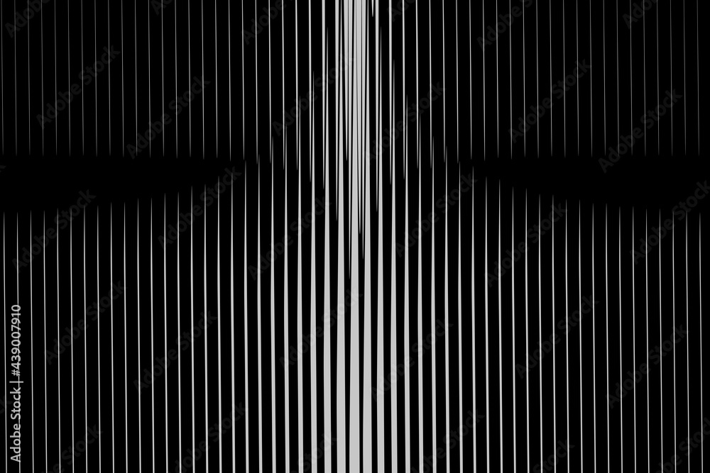 Obraz premium Geometric abstract shapes with two black holes.