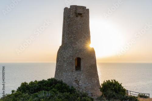 Old watchtower, known as Torre del Gerro, in Denia, Alicante (Spain).
