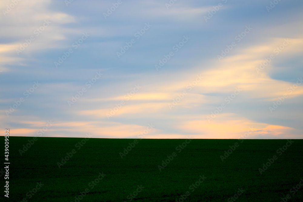Impressive cloudy sky in the countryside Impressive cloudy sky in the countryside
