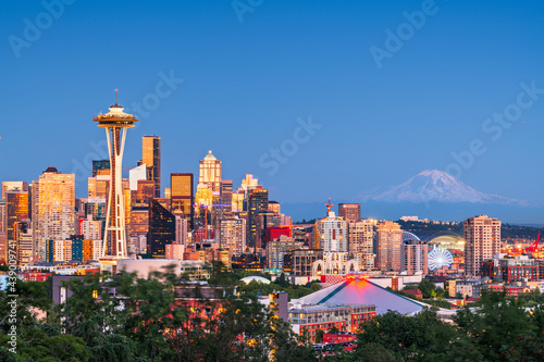 Seattle, Washington, USA Downtown Skyline