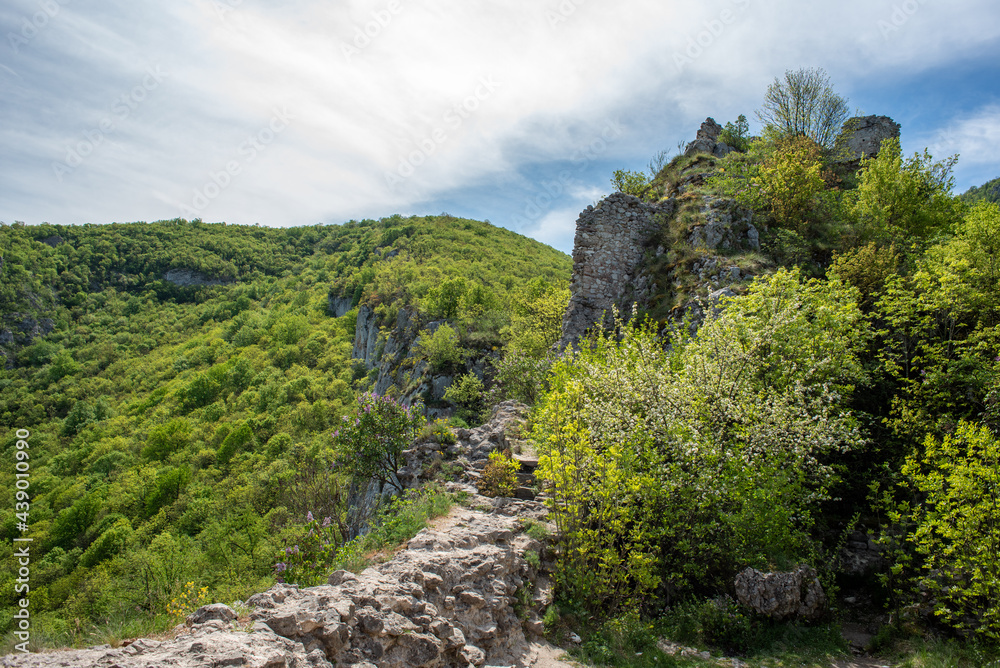 Soko Grad medieval fortress near the city of Sokobanja in Eastern Serbia