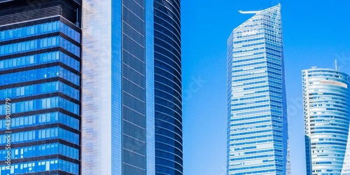Four Towers Business Area is a business district located in the Paseo de la Castellana in Madrid, Comunidad de Madrid, Spain, Europe. photo