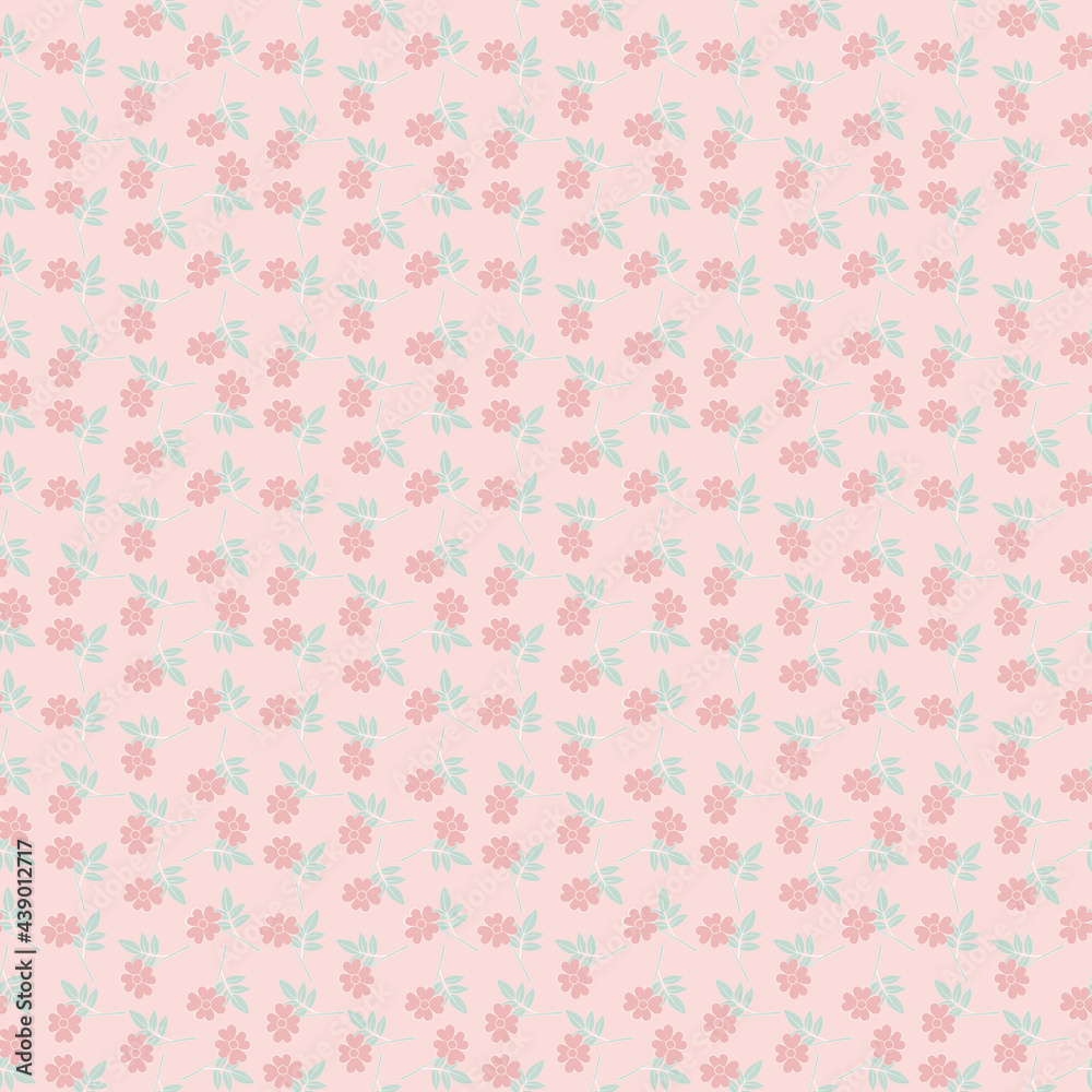 seamless pattern with pink flowers seamless pattern with pink flowers