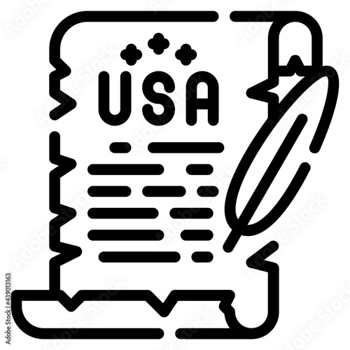 declaration fill outline icon
