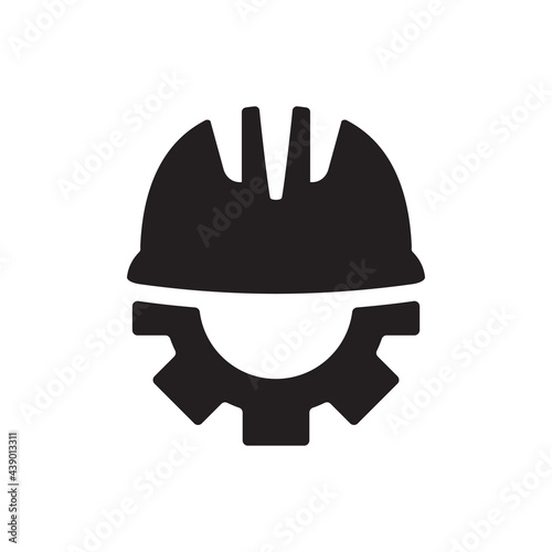 Construction Engineering Icon - Safety Helmet Icon
