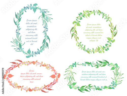 Vintage Frames with the Five Culinary Herbals