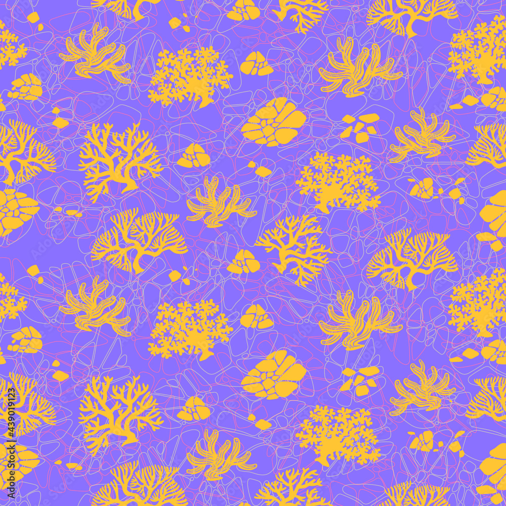 Spring-summer collection vector seamless pattern. Vivid palette, lollypop colors. Fashion textile print.