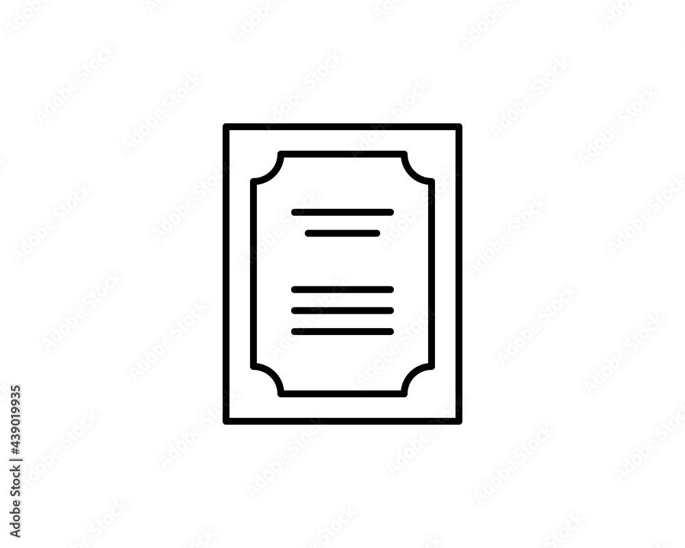 Sertificate icon vector illustration logo template for many purpose. Isolated on white background. Sertificate icon vector illustration logo template for many purpose. Isolated on white background.