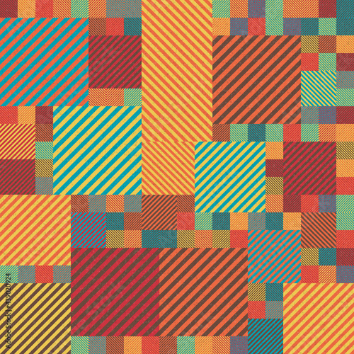 Abstract Geometric Pattern generative computational art illustration