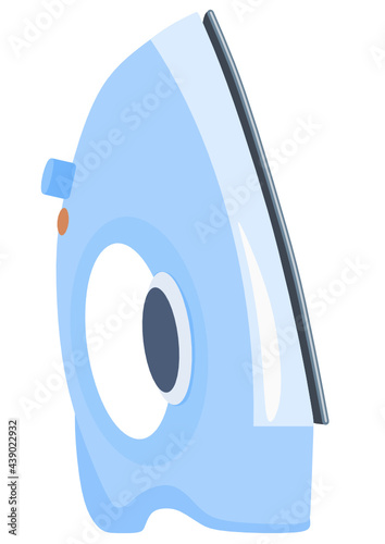 Steam iron for ironing vector illustration svg transparent background