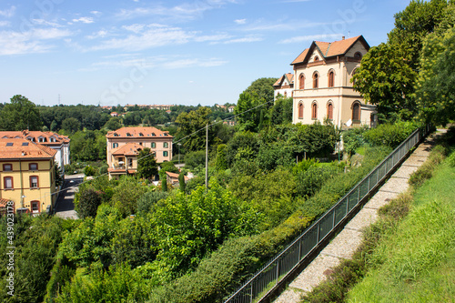 Crespi d'Adda, a historic settlement in Lombardy, Italy, great example of 19th-century company towns in Europe. World Heritage Site