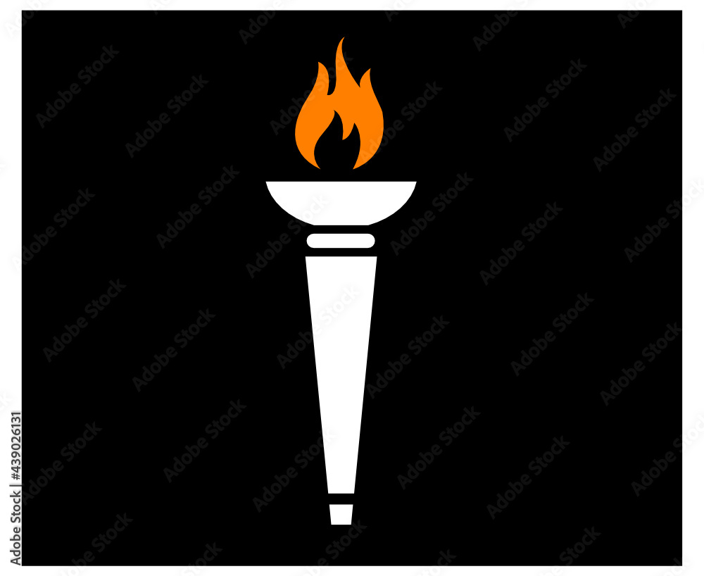 design torch symbol flame abstract illustration vector on Background Black
design torch symbol flame abstract illustration vector on Background Black