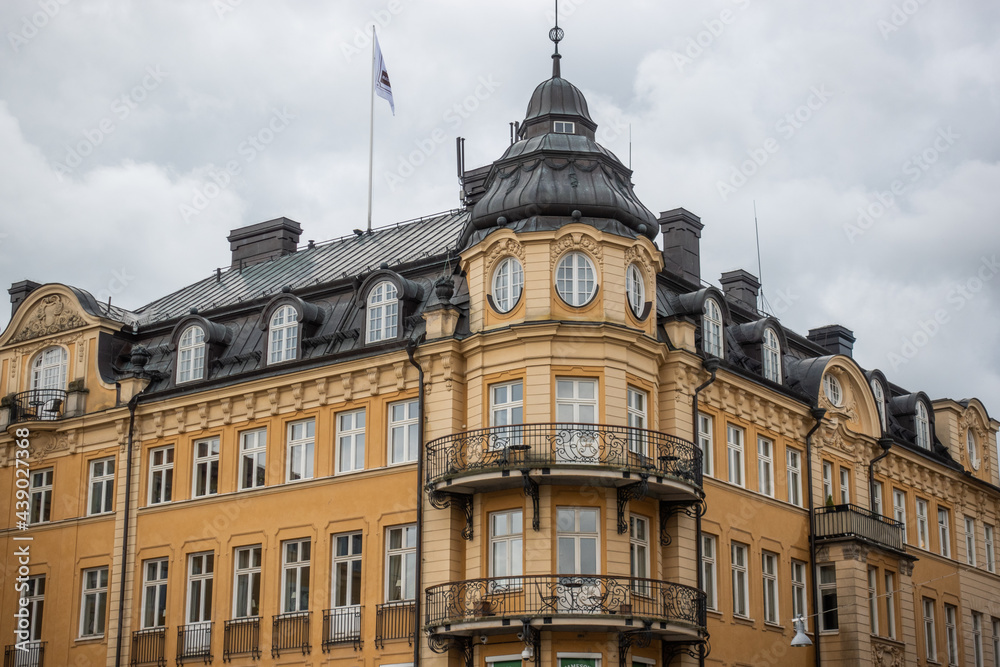 Main Square (Stora Torget) in Uppsala Downtown, Sweden