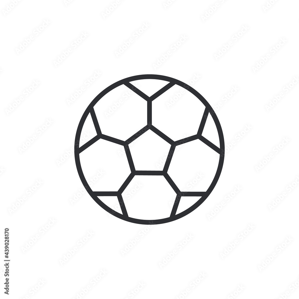 soccer ball icon symbol sign vector. Football or Soccer Ball Outline Icon on White. flat vector icon for sports apps and websites soccer ball icon symbol sign vector. Football or Soccer Ball Outline Icon on White. flat vector icon for sports apps and websites