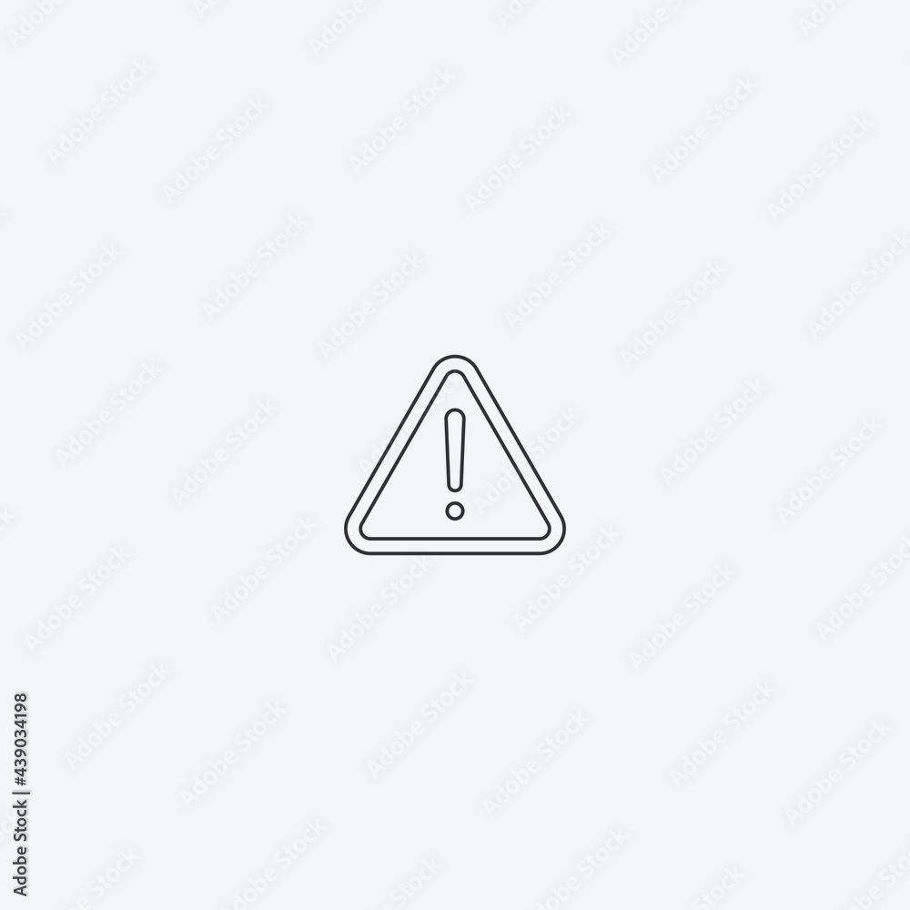 Exclamation mark vector icon illustration sign Exclamation mark vector icon illustration sign