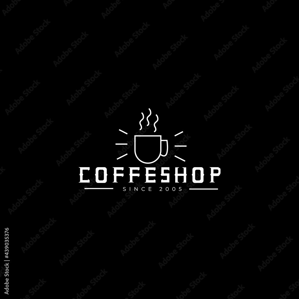 Fototapeta premium vintage logo.luxury logo.coffe shop retro logo.vintage logo templates for the coffe shop and barbershop