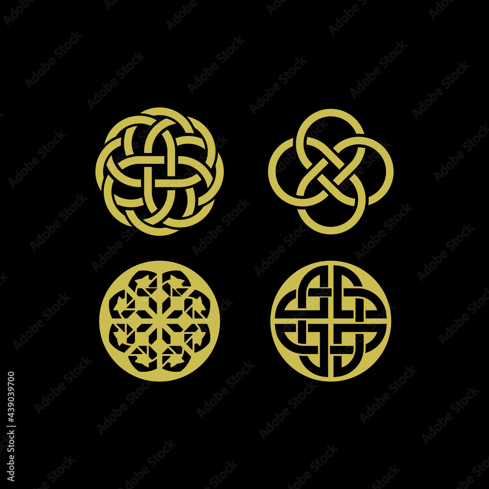 dara knots logo. celtic symbol vector Stock Vector | Adobe Stock