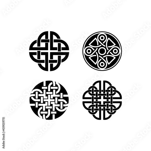 dara knots logo. celtic symbol vector